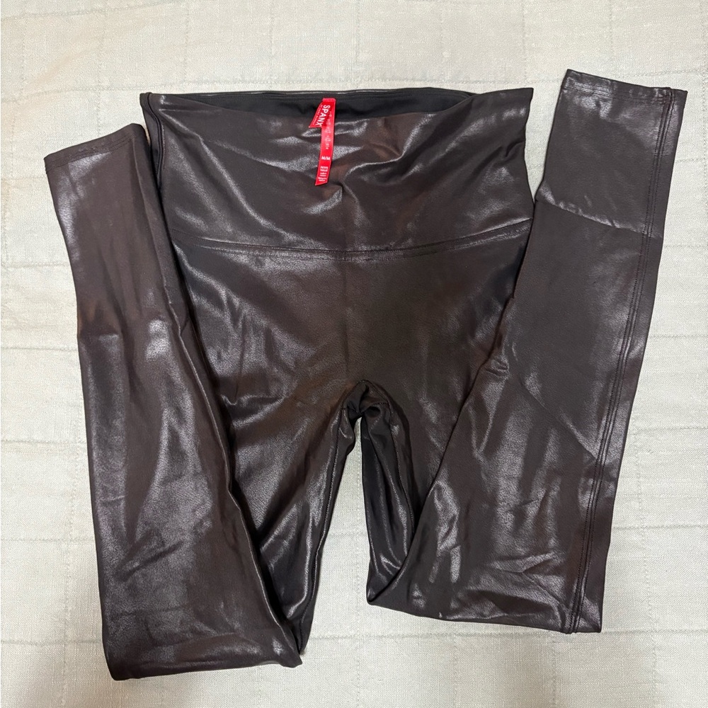 SPANX Glossy Black Leggings